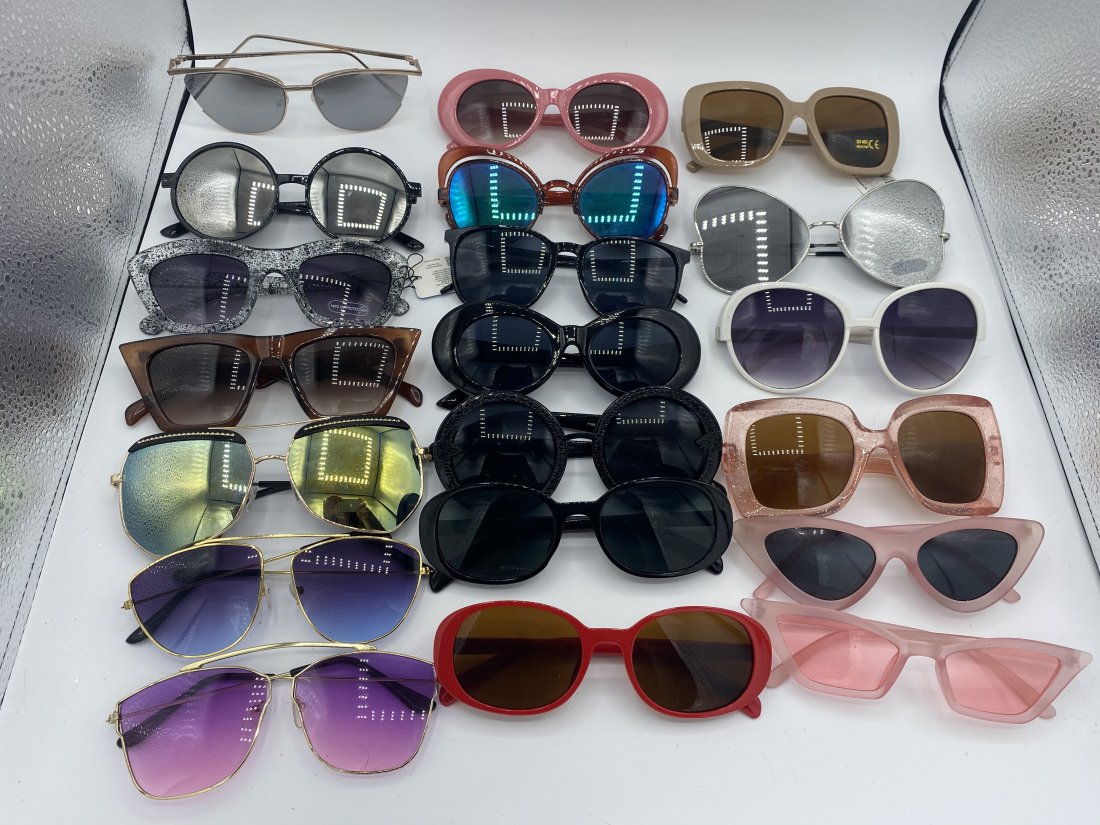 Bulk Womens Sunglasses: Bulk Lot of Dozens of Women’s Sunglasses, some new with tags, some used