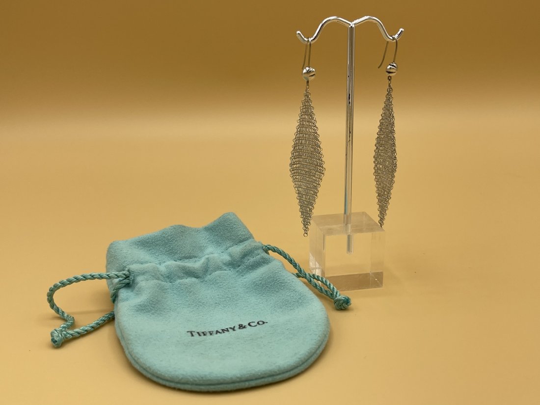 Tiffany & Co. Elsa Peretti 1981 Mesh Drop Earrings (1 of 4)