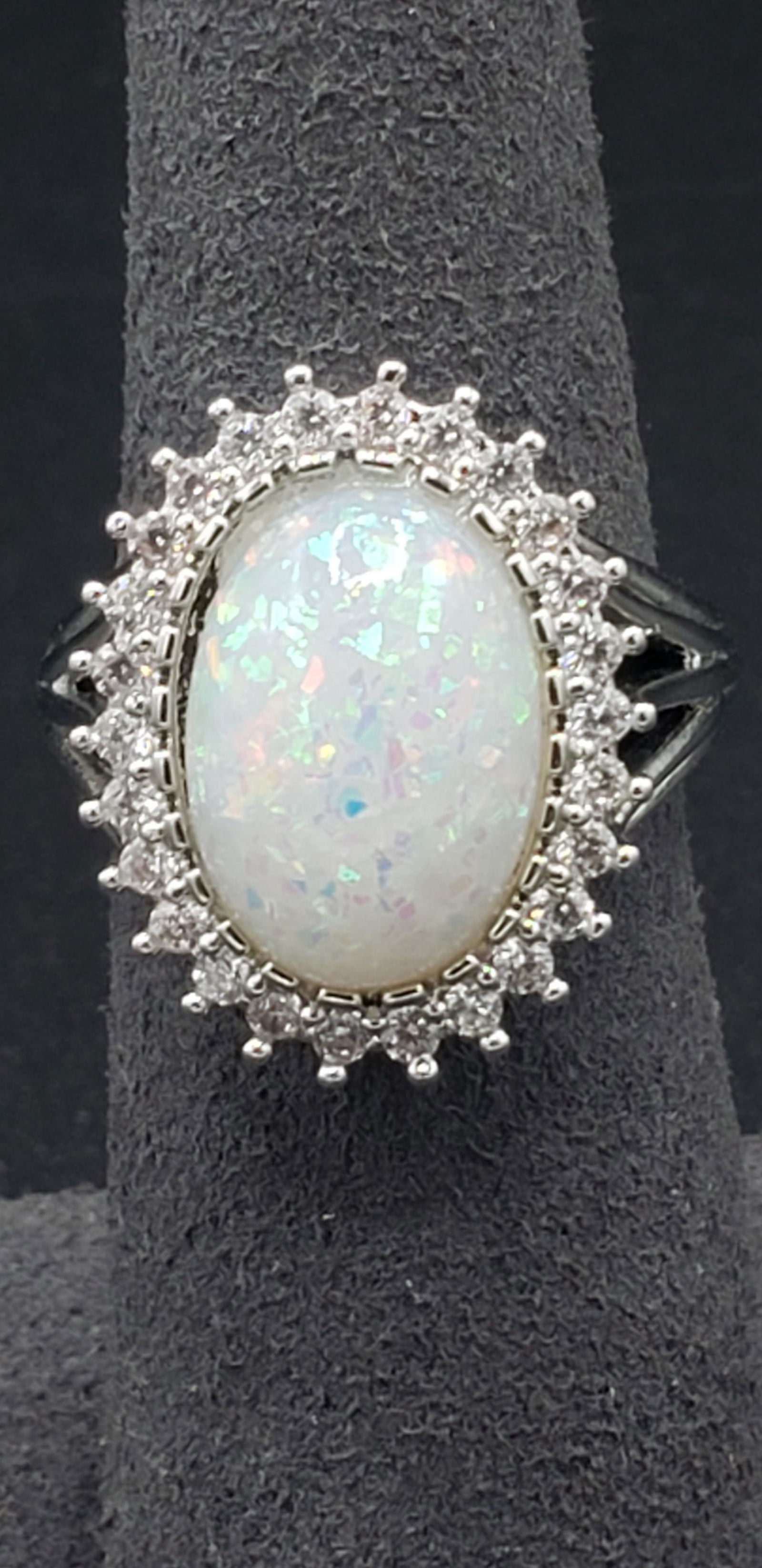 Opal & Sapphire  Ring (1 of 2)