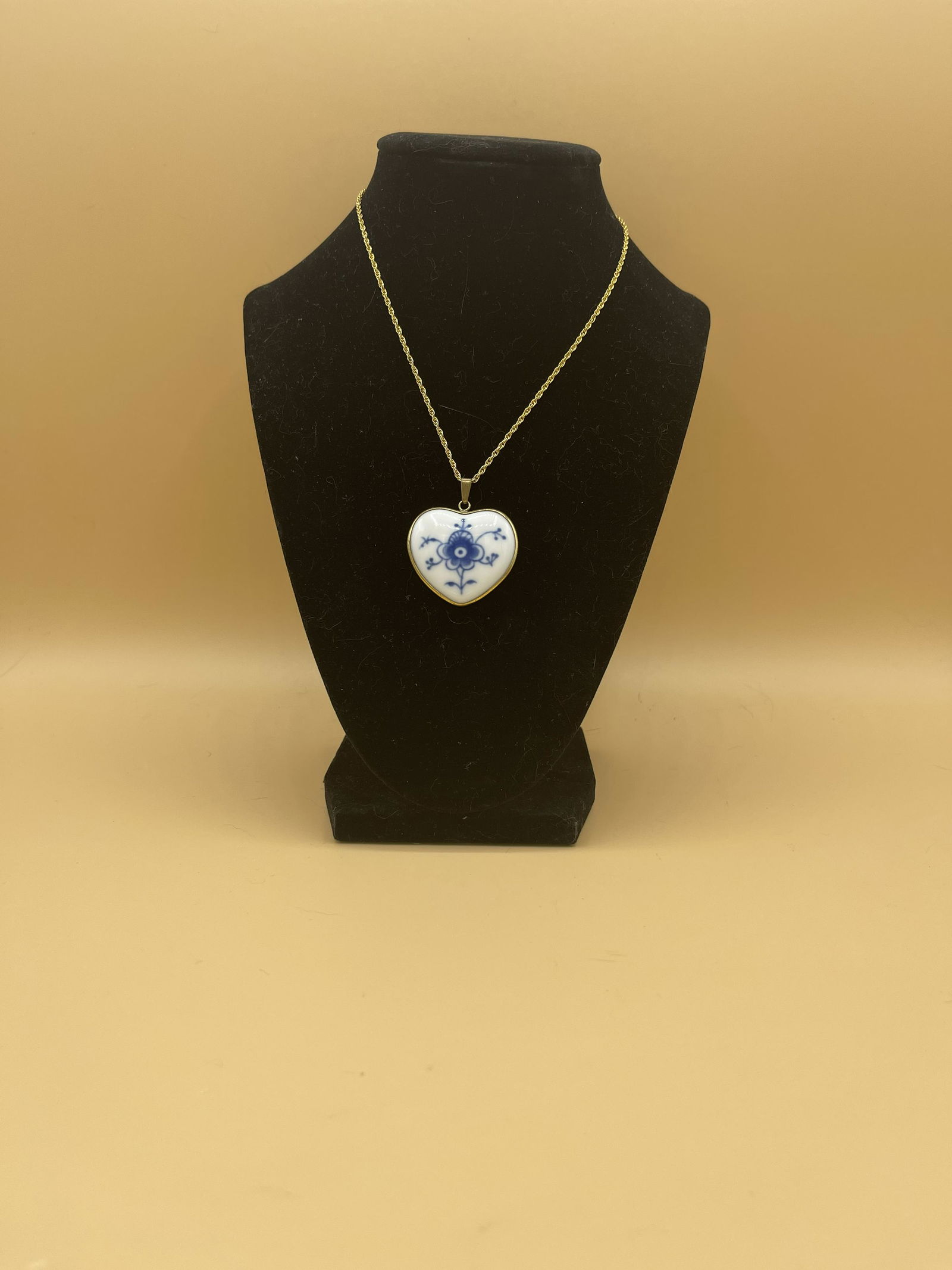 Bing & Grondahl Danish Porcelain Blue & White Heart (1 of 3)