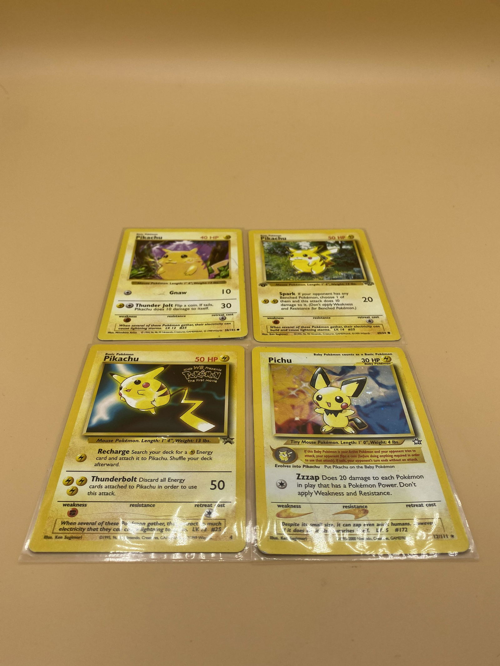 Pikachu Pokemon Cards Lot (1 of 4)