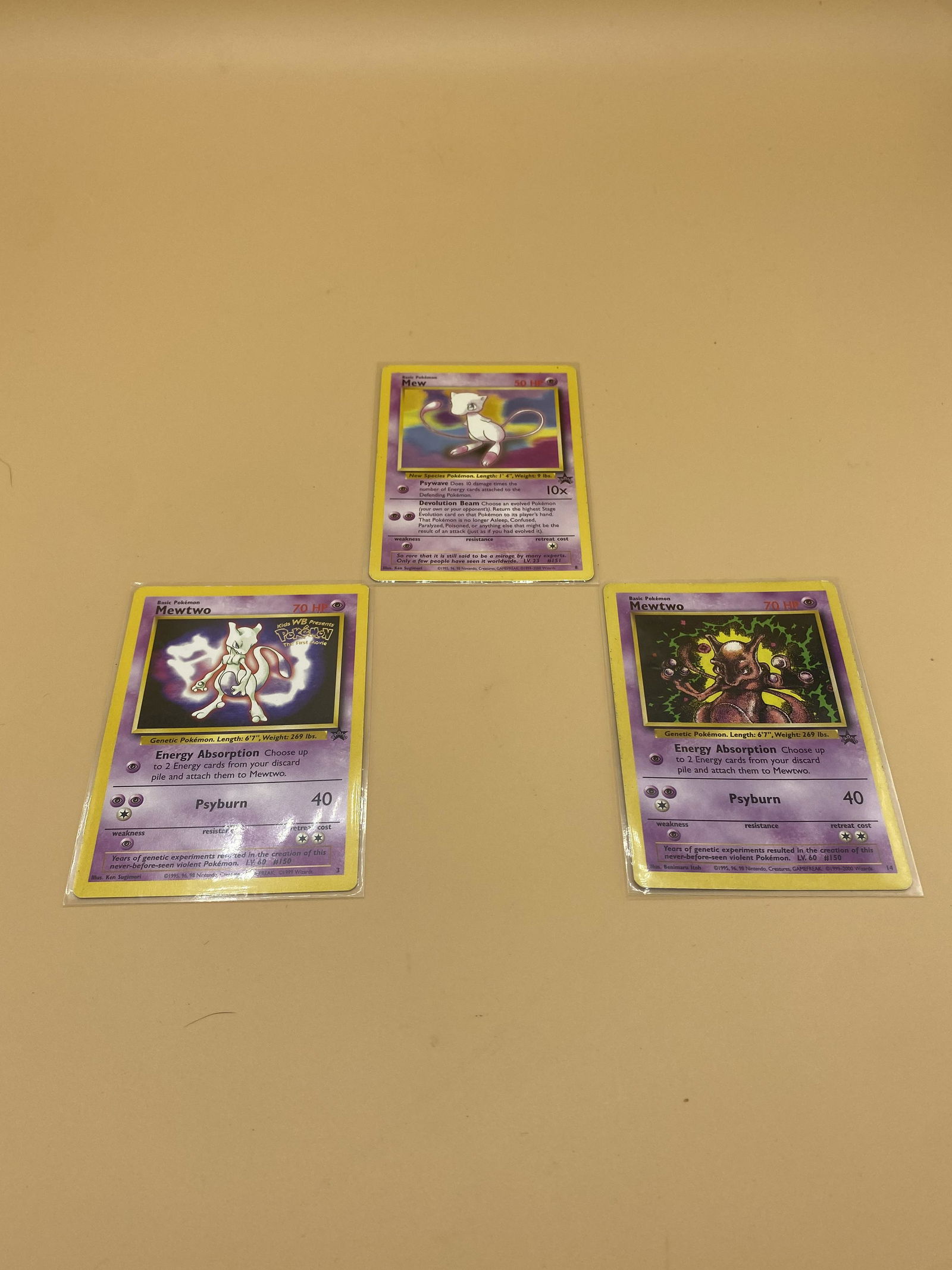 Pokemon Mew 3 Card Lot (1 of 4)