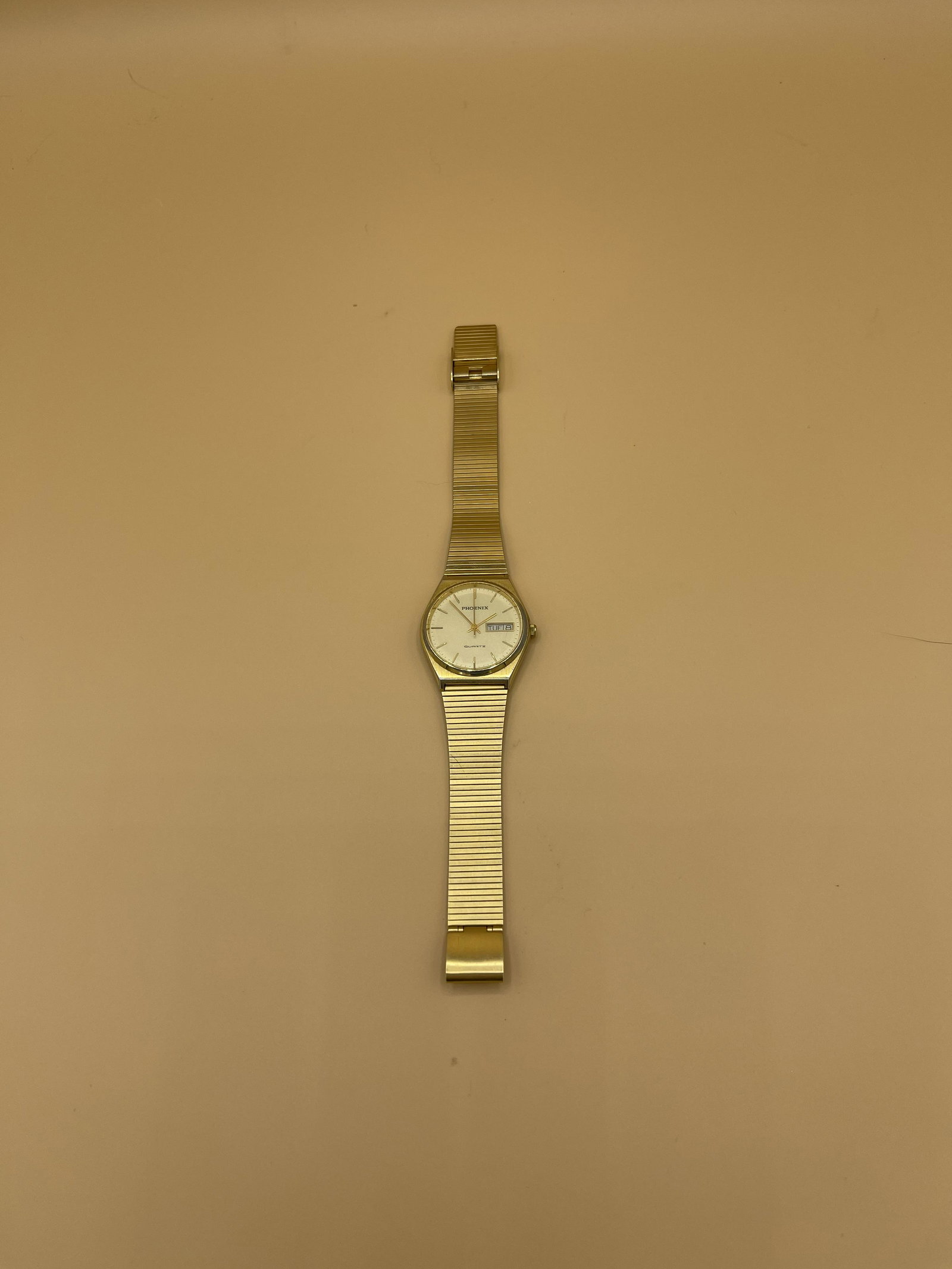 Vintage French Phoenix Day-Date Gold Watch (1 of 5)