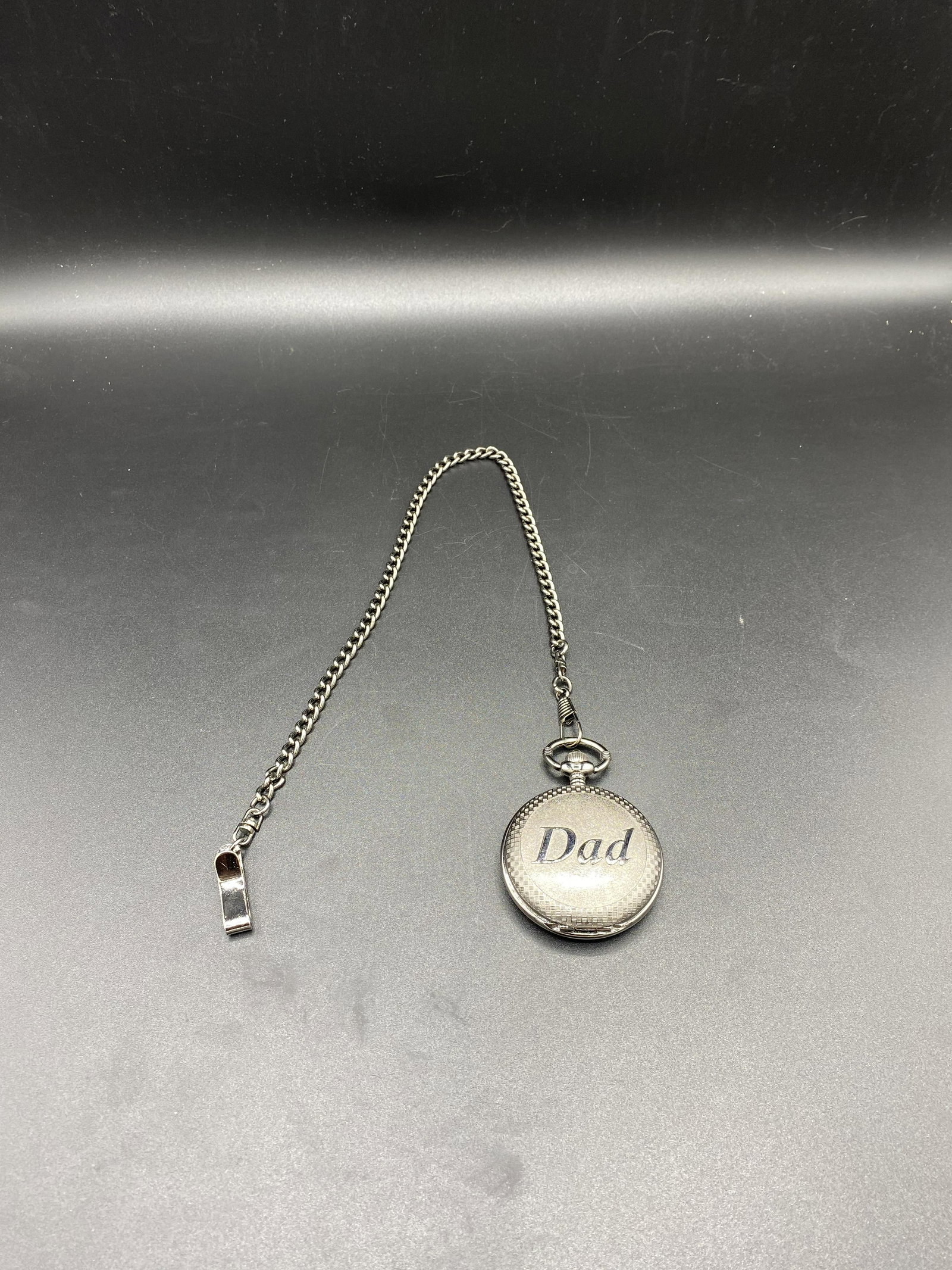 Dad Aged Sterling Silver 925 Pocket Watch: Dad 925 aged sterling silver pocket watch with new battery