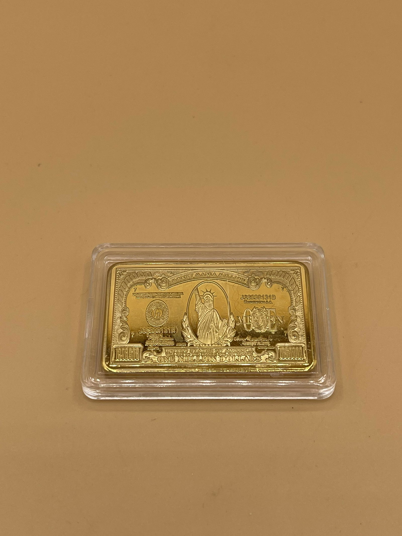 50 Grams $1,000,000 Design Solid Gold Bar (1 of 2)