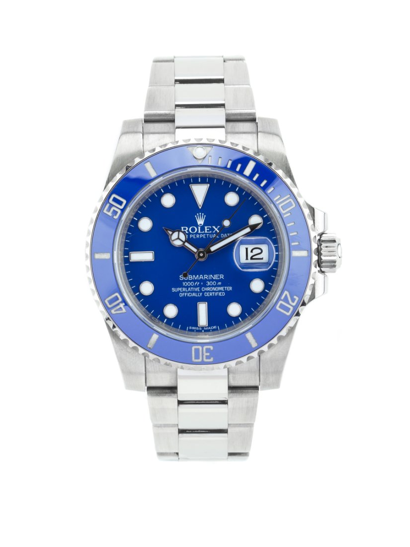 Rolex Submariner Blue Ceramic 116619 Smurf 18K Gold (1 of 6)