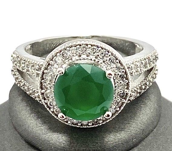 2.15Ct Emerald & Diamond Ring (1 of 2)