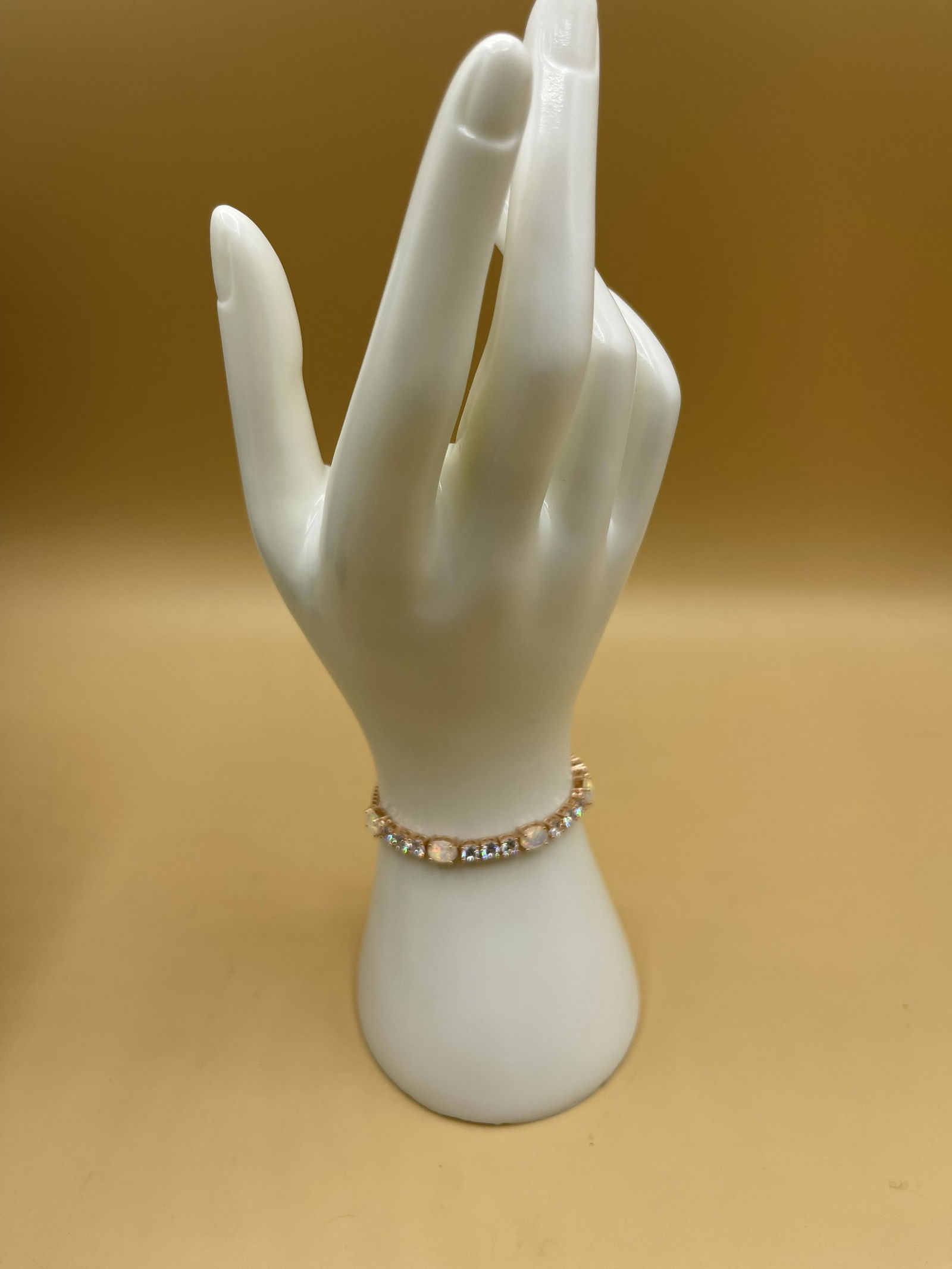 18K Rose Gold Ethiopian Fire Opal Bolo Bracelet (1 of 4)