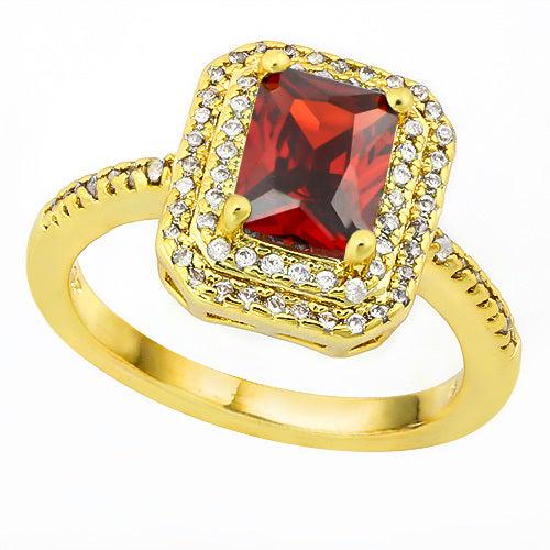 4CTW Ruby & Topaz 18K Yellow Gold Ring (1 of 2)