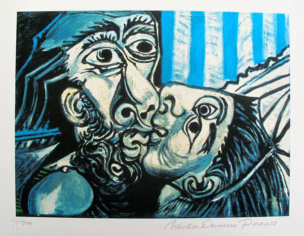 Pablo Picasso The Kiss Estate Signed Limited Editn (1 of 1)