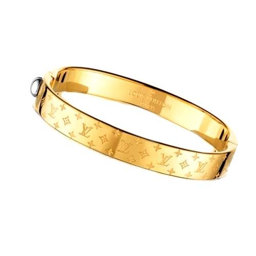 Louis Vuitton Gold Monogram Bangle Bracelet (1 of 3)