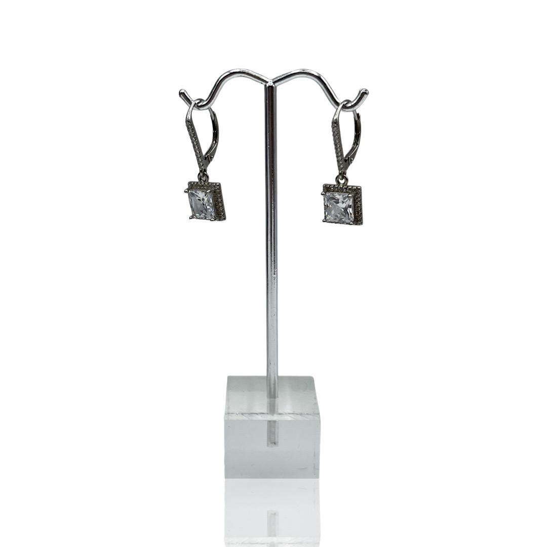 2.50CT Diamond Drop Earrings 925 (1 of 3)