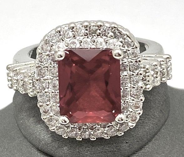 3.62CT Ruby & White Sapphire Ring (1 of 2)