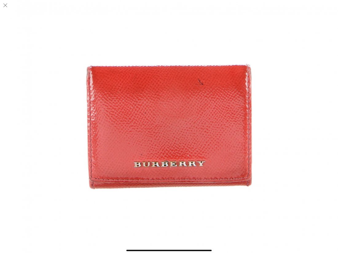 Burberry Red Patent Leather Wallet (1 of 4)
