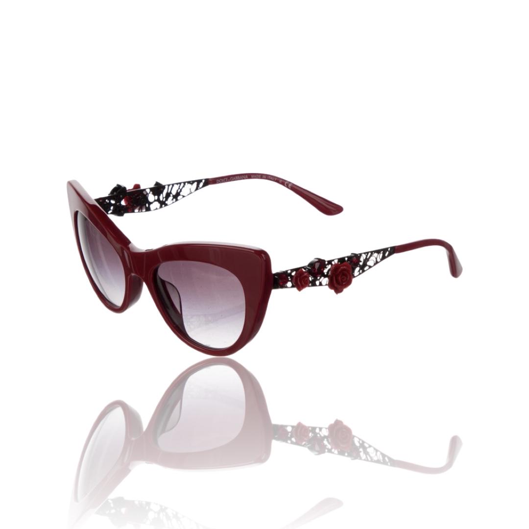 Dolce & Gabanna Camellia Accent Cat-Eye Sunglasses (1 of 2)