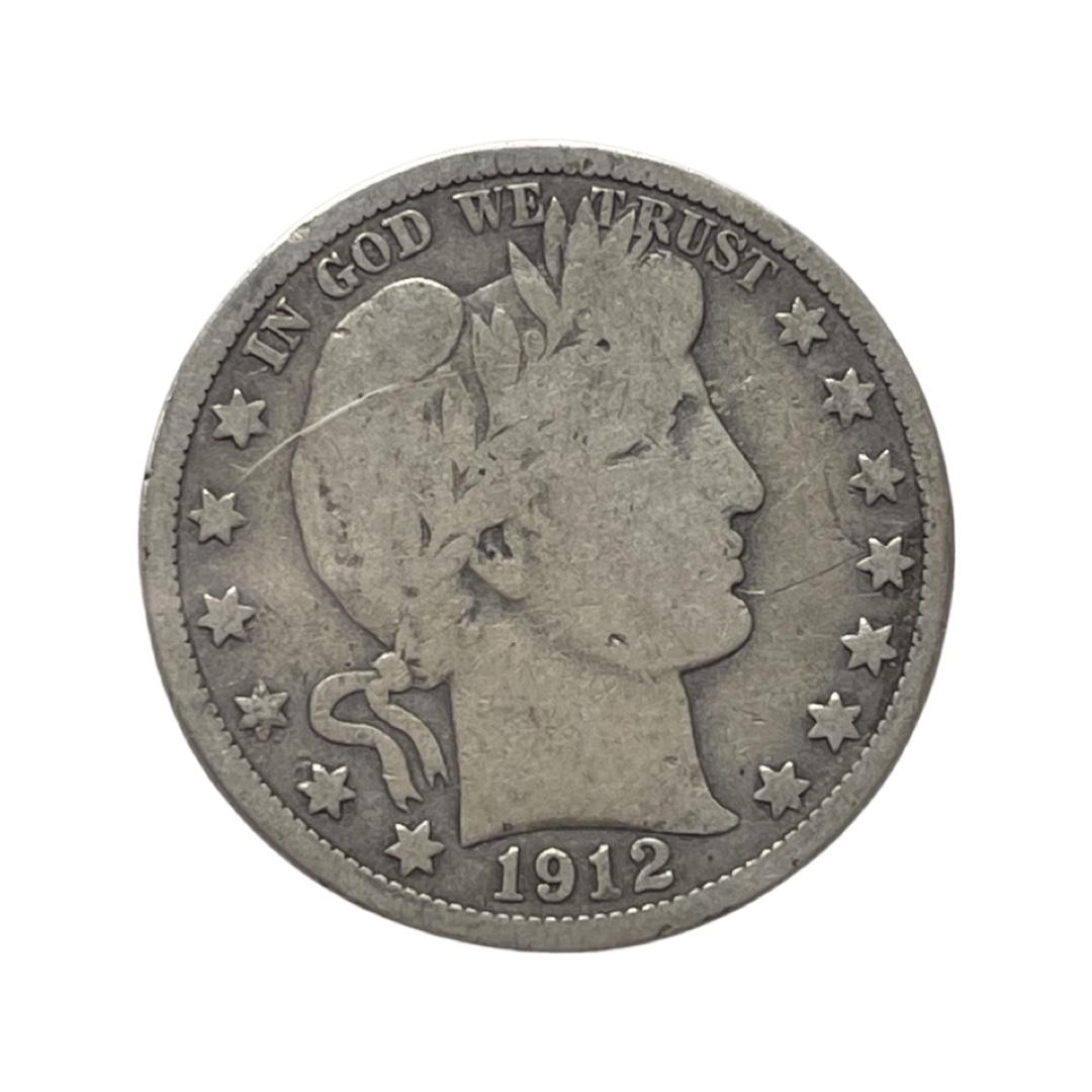 Rare Mint State 1912  Barber Half Dollar (1 of 2)