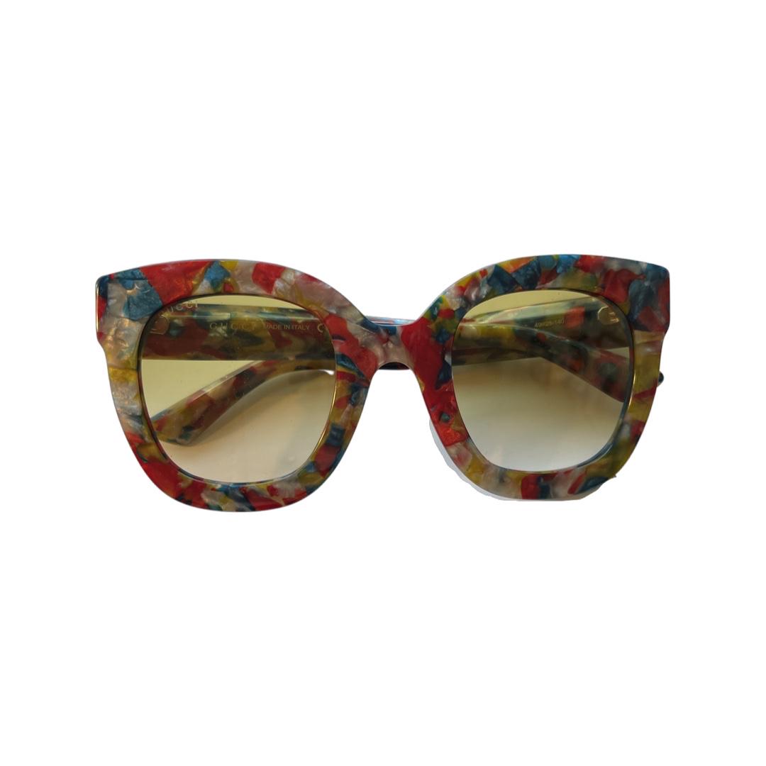 GUCCI GG Watercolor Square Frame Sunglasses (1 of 5)