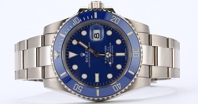 Rolex Submariner Blue Ceramic 116619 Smurf 18K Gold (1 of 7)