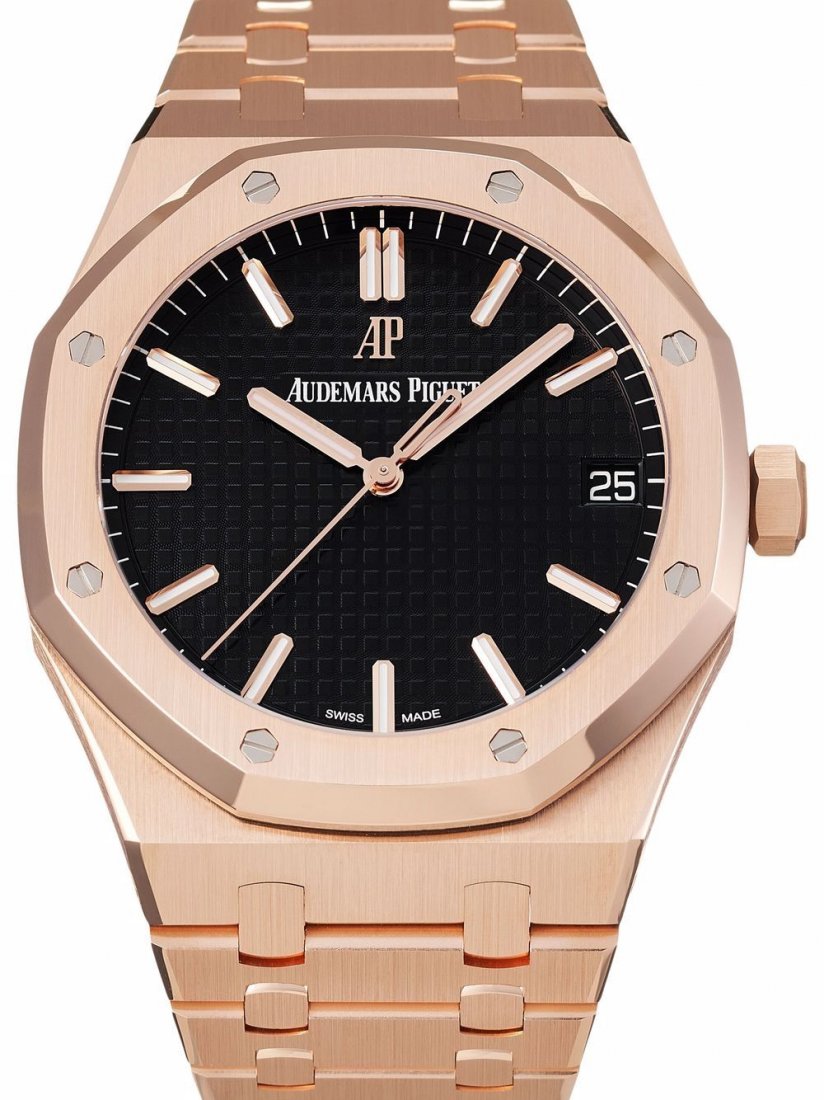 Audemars Piguet 18K Rose Gold Royal Oak Wristwatch (1 of 3)