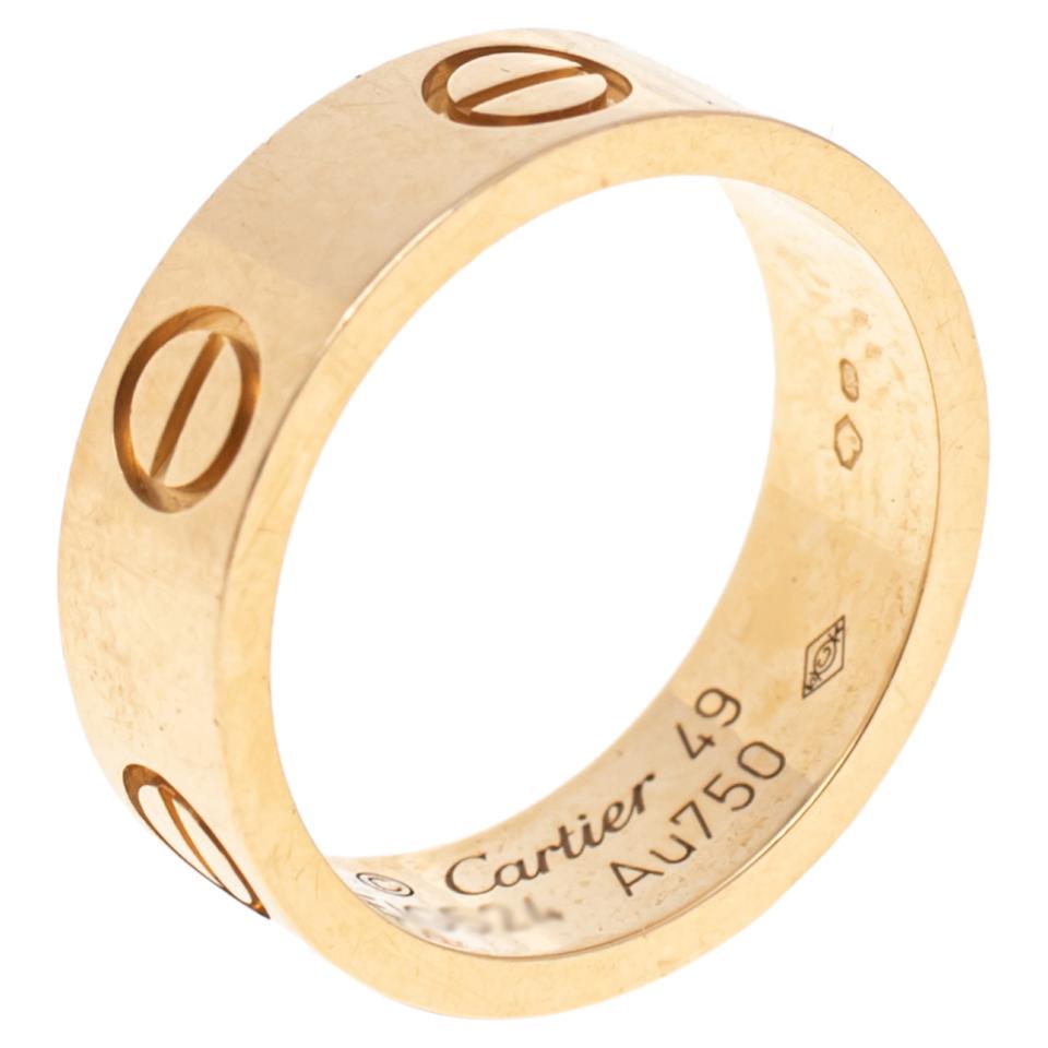 Cartier 18K Gold Love Band Ring (1 of 4)