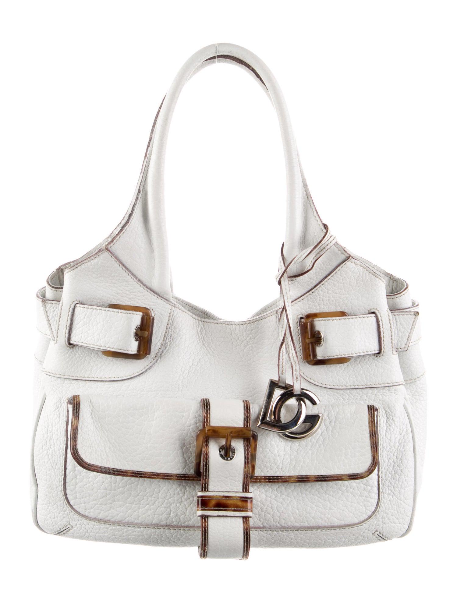 Versace White Leather Shoulder Bag (1 of 2)