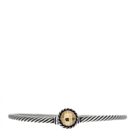 David Yurman Sterling Silver & 18K Yellow Gold 3mm (1 of 3)