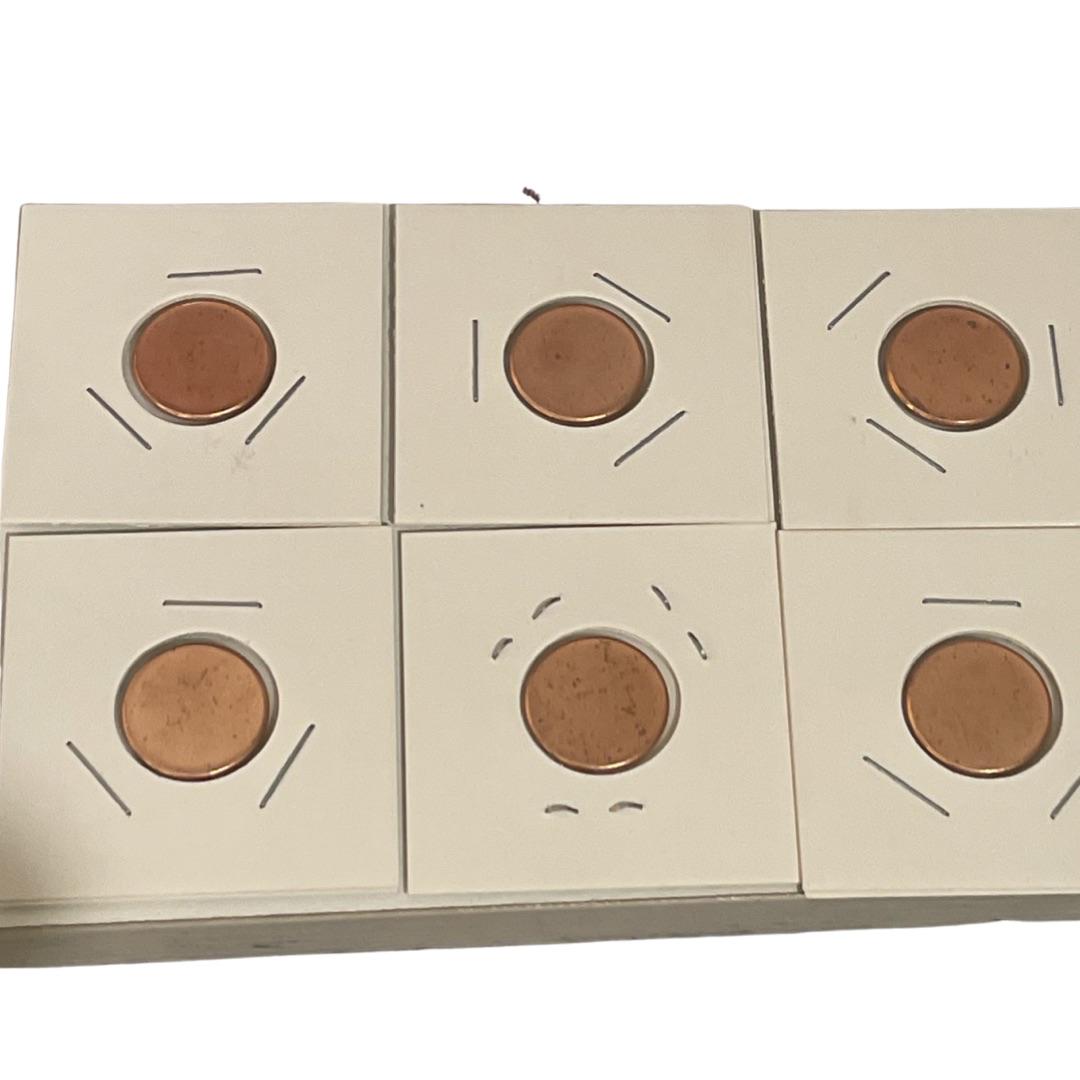 6 Total US Mint Planchett Error Pennies (1 of 2)