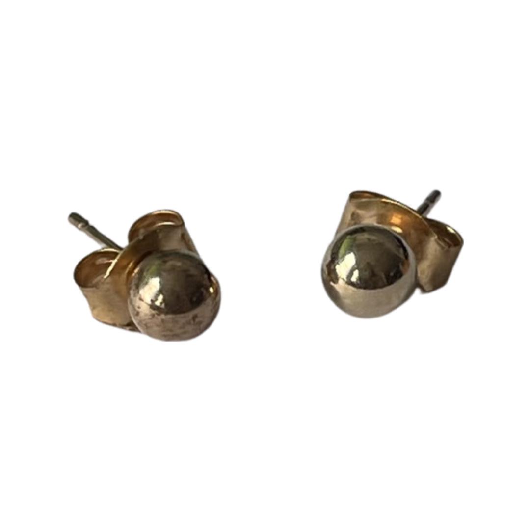 14K Gold Solid Yellow Gold Ball Stud Earrings (1 of 4)