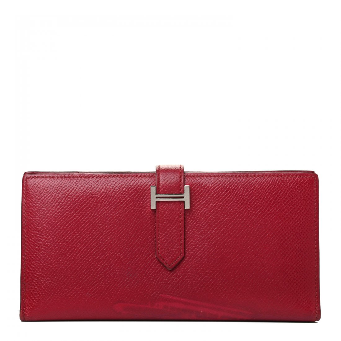 HERMES Epsom Bearn Gusset Wallet Rubis (1 of 4)