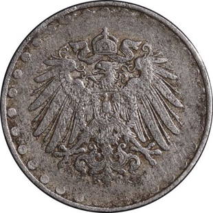 Authentic Germany 10 Pfennig 1916 (Error) KM#20 Fine -: This item qualifies for FREE DOMESTIC SHIPPING to customers in the USA Certification: Uncertified Grade: F Composition: Other Year: 1916 Circulated/Uncirculated: Circulated The MYNT Auctions