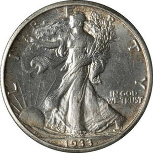 Authentic 1933-S Walking Liberty Half Nice Unc Details: This item qualifies for FREE DOMESTIC SHIPPING to customers in the USA Certification: Uncertified Mint Location: San Francisco Circulated/Uncirculated: Circulated Composition: Silver Grade: Nice