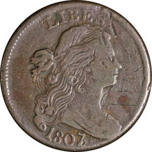 Authentic 1807/6 Large Cent Large 1807 Pointed 1 Nice: This item qualifies for FREE DOMESTIC SHIPPING to customers in the USA Certification: Uncertified Composition: Copper Circulated/Uncirculated: Circulated Year: 1807/6 Grade: Nice Vf Details The