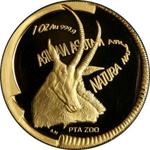 Authentic 2000 Natura 1 Ounce Gold Coin - .9999 Fine -: This item qualifies for FREE DOMESTIC SHIPPING to customers in the USA Certification: Uncertified Composition: Gold Circulated/Uncirculated: Circulated Year: 2000 Grade: Proof The MYNT Auctions