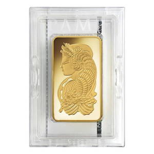 10 oz PAMP Suisse Lady Fortuna Gold Bar .9999 Fine (In