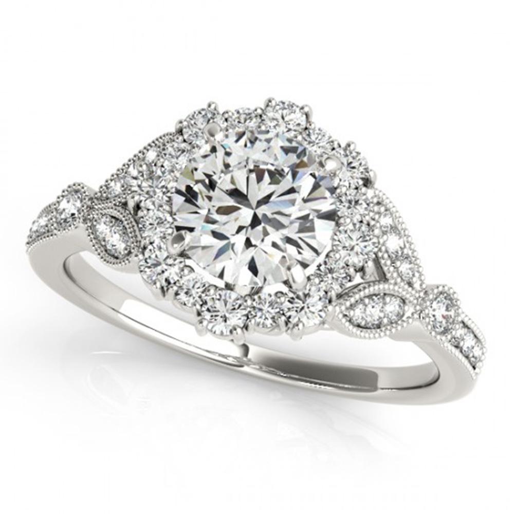 1.5 ctw Certified VS/SI Diamond Solitaire Halo Ring 14k: This item qualifies for FREE DOMESTIC SHIPPING to customers in the USA 1.5 ctw Certified VS/SI Diamond Solitaire Halo Ring 14k White Gold Designer Brand Luxury Jewelrymade in the USA Suggested Retail 