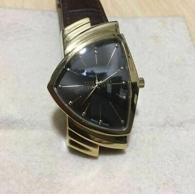 Authentic Hamilton Ventura 50th Anniversary Limited: This item qualifies for FREE DOMESTIC SHIPPING to customers in the USA Hamilton Ventura 50th Anniversary Limited Edition Gold SS Men's Watch This model was released in a limited edition of 1000 to com