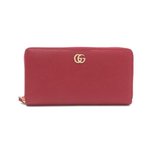 Authentic GUCCI Wallet 456117 CAO0G: This item qualifies for FREE DOMESTIC SHIPPING to customers in the USA Brand: Gucci Size: W X H X Gusset (W) :19Cm X 10Cm X 2Cm Style: Purse Mpn: 456117 Cao0G Color: 6433/Hibiscus Red / Gold Parts Typ