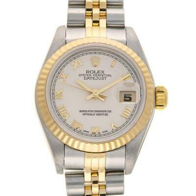 Authentic Rolex Datejust No.F 2004 79173 Stainless: This item qualifies for FREE DOMESTIC SHIPPING to customers in the USA size: Case: Approximately 26 mm Arm circumference: Approximately 16 cm Actual size measurement Material: Stainless Steel K18 Yell