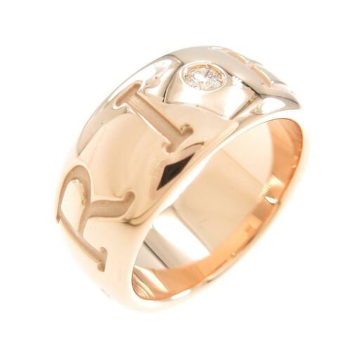 Authentic Bvlgari Monorogo ring: This item qualifies for FREE DOMESTIC SHIPPING to customers in the USA Brand: Bvlgari Size: 8.0 (Jpn Size) (49) Material: 750Pg Actualsize: Width : 7.8Mm Gender: Ladies The BIDHAUS Guarantee: Photos d
