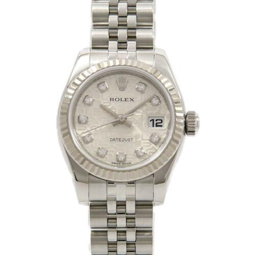 Authentic ROLEX 179174G Datejust SSxWG Automatic: This item qualifies for FREE DOMESTIC SHIPPING to customers in the USA Brand: Rolex Size: Case Diameter 26Mm Maximum Arm Size:16Cm Type: Wristwatch Reference Number: 179174G Color: Svcom Diamond - Gen
