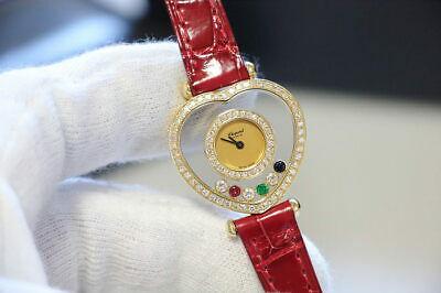 Authentic Chopard Happy Diamond Bezel 20 4516-24 K18YG: This item qualifies for FREE DOMESTIC SHIPPING to customers in the USA Brand: Chopard Product Name Happy Diamond Diamond Bezel 20 / 4516-24 K18YG Ladies Quartz Material K18YG Accessories Inner box (wi