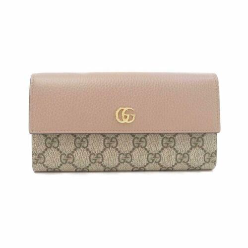 Authentic GUCCI Wallet 456116 17WAG: This item qualifies for FREE DOMESTIC SHIPPING to customers in the USA Brand: Gucci Size: W X H X Gusset (W) : 19Cm X 10Cm X 3.5Cm Style: Purse Mpn: 456116 17Wag Color: 5788/Beige+Porcelian Pink / Gol
