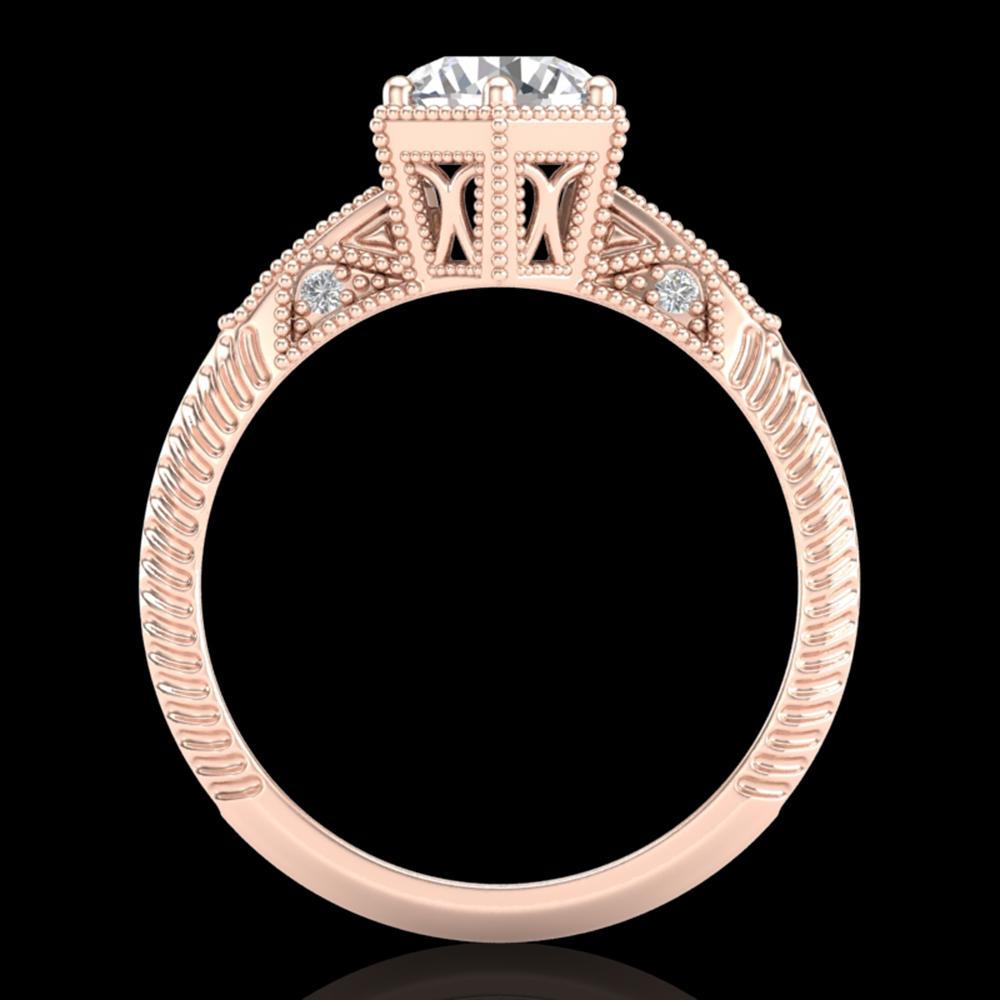 1.17 ctw VS/SI Diamond Solitaire Art Deco Ring 18k Rose: This item qualifies for FREE DOMESTIC SHIPPING to customers in the USA 1.17 ctw VS/SI Diamond Solitaire Art Deco Ring 18k Rose Gold Designer Brand Luxury Jewelrymade in the USA Suggested Retail Price: