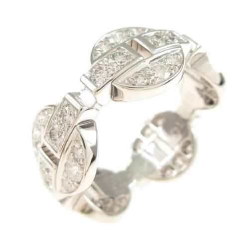 Authentic Cartier Imaria Full Diamond Ring: This item qualifies for FREE DOMESTIC SHIPPING to customers in the USA Brand: Cartier Accessories: No Warranty Card Material: 750Wg Actualsize: Width:8.7Mm Gender: Ladies Centerstone: Diamond Size: 13