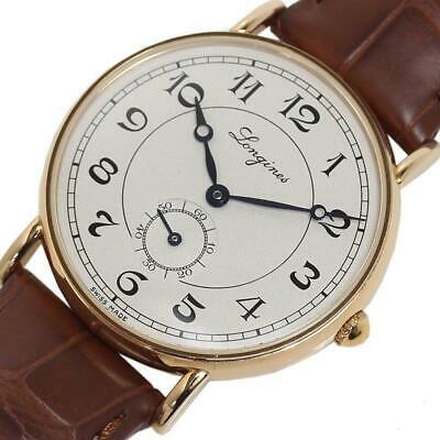 Authentic LONGINES Pleasance Heritage PG Solid: This item qualifies for FREE DOMESTIC SHIPPING to customers in the USA Brand: LONGINES Model: L4.767.8.73.2 Product Name Pleasance Heritage Material PG / Genuine buckle / leather strap Dial color silv