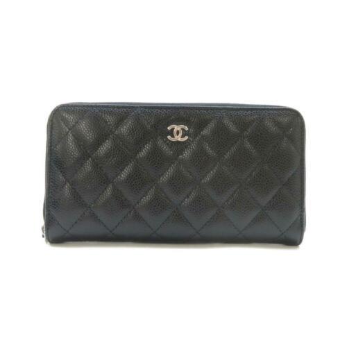 Authentic CHANEL Wallet AP0242: This item qualifies for FREE DOMESTIC SHIPPING to customers in the USA Brand: Chanel Size: W X H X Gusset (W):19.5Cm X 10.5Cm X 2Cm Style: Purse Mpn: Ap0242 Color: Black & Bordeaux / Silver Metal Part