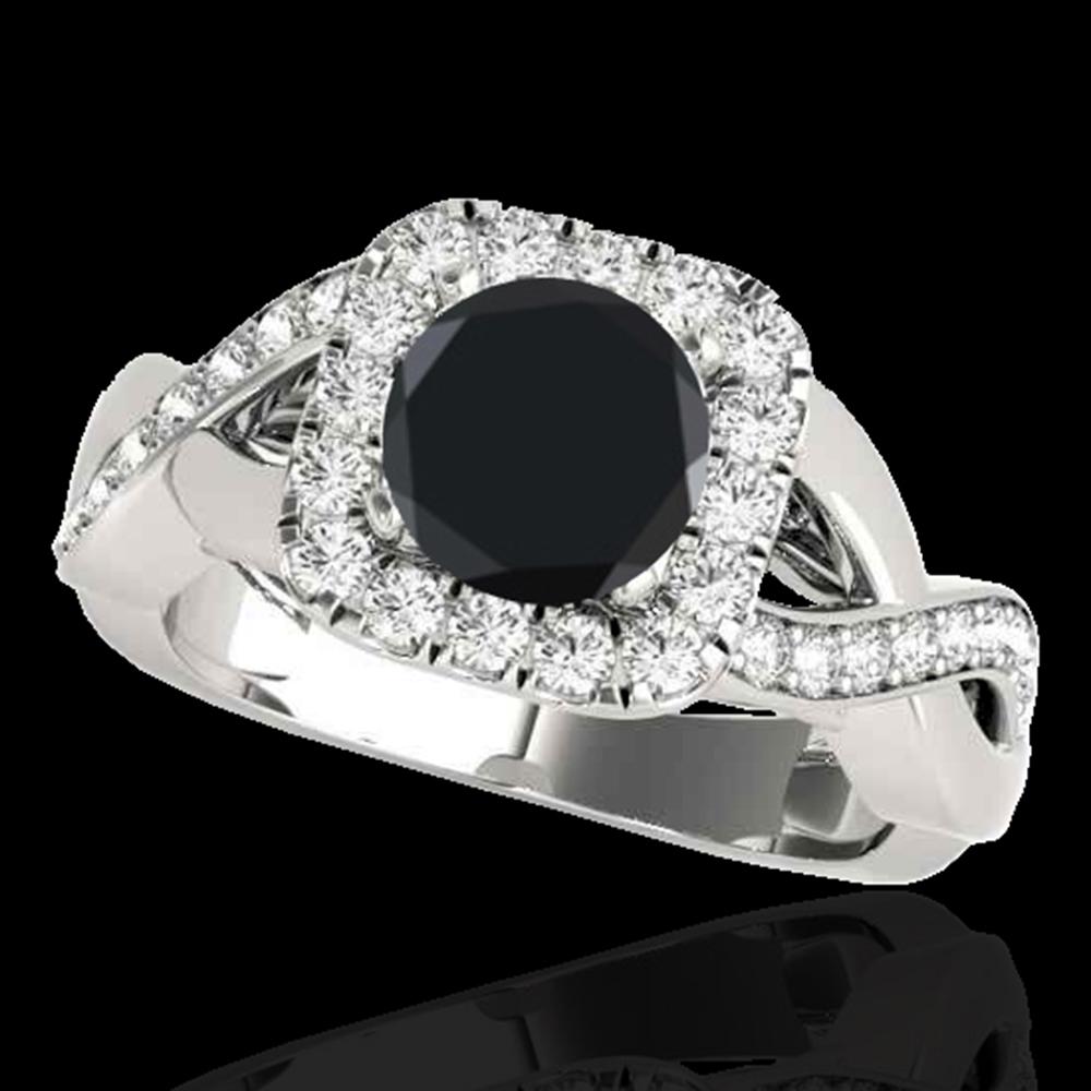 1.65 ctw Certified VS Black Diamond Solitaire Halo Ring: This item qualifies for FREE DOMESTIC SHIPPING to customers in the USA 1.65 ctw Certified VS Black Diamond Solitaire Halo Ring 10k White Gold Designer Brand Luxury Jewelrymade in the USA Suggested Ret