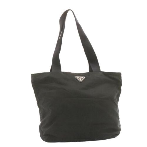 Authentic PRADA Nylon Tote Bag Black: This item qualifies for FREE DOMESTIC SHIPPING to customers in the USA Brand: PRADA Size: W40 x H30 x D12cm / Shoulder Drop 26cm(Approx) Color: Black Country/Region of Manufacture: Italy Material: Nyl