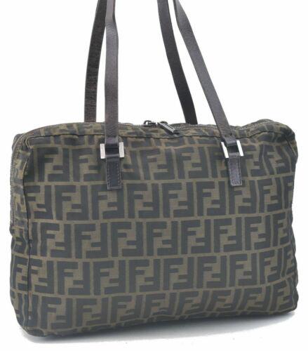 Authentic FENDI Zucca Shoulder Tote Bag Nylon Leather: This item qualifies for FREE DOMESTIC SHIPPING to customers in the USA Brand: FENDI Style: Shoulder Bag Country/Region of Manufacture: Italy Type: Shoulder Bag Serial Number: 22628BH031019 Department: