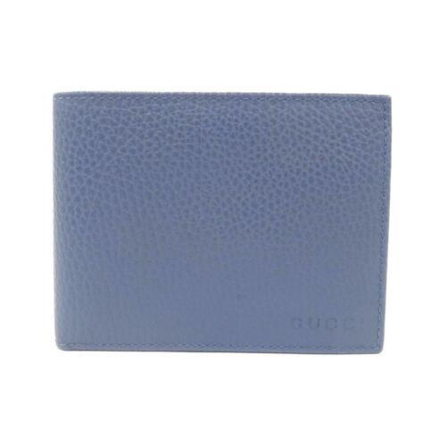 Authentic GUCCI Bill holder 217041 CAO0G: This item qualifies for FREE DOMESTIC SHIPPING to customers in the USA Brand: Gucci Material: Leather Type: Purse Size: W X H X Gusset (W) : 12.5Cm X 9.5Cm X 2Cm Color: 4246/Blue Mpn: 217041 Cao0G Dep